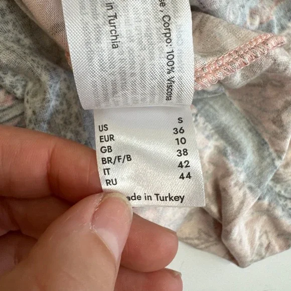 Venus Lascana Dress Womens Small Pink Paisley Boho Tiered Maxi Sleeveless - Picture 7 of 12